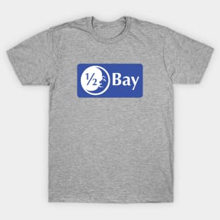 Half Moon Bay Pictograph blue rectangle T-Shirt